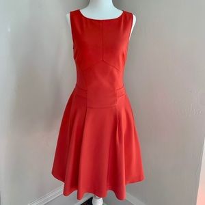 Classy red orange dress